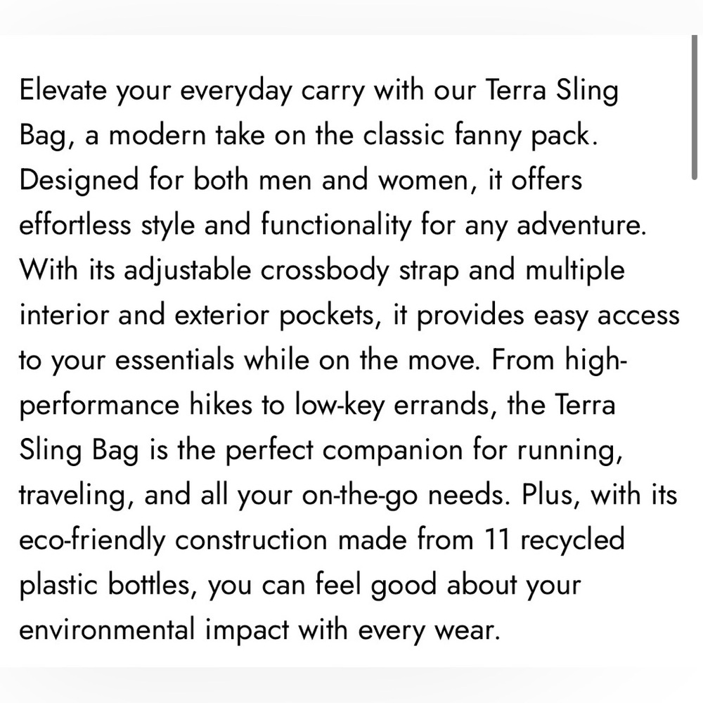 NWOT Calpak Terra Sling Bag in Amethyst - Picture 11 of 12